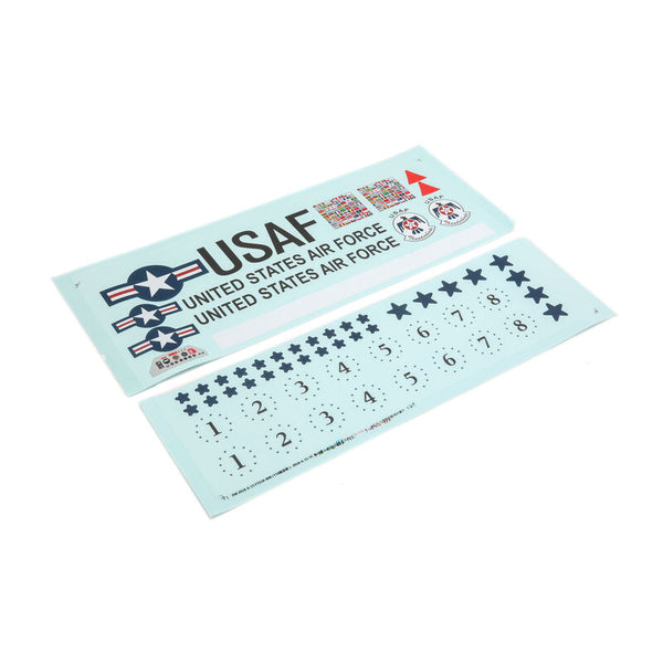 Decal Sheet: F-16 70mm EDF, Thunderbirds, E-flite