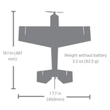 UMX Eratix 3D FF (Flat Foamy) 450mm BNF Basic with AS3X and SAFE Select, E-flite