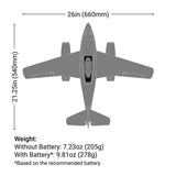 UMX Me 262 30mm EDF Jet BNF Basic with AS3X and SAFE Select, E-flite