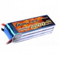2200mAh 3S 11.1V 45C LiPo, EC3 Plug, Gens Ace