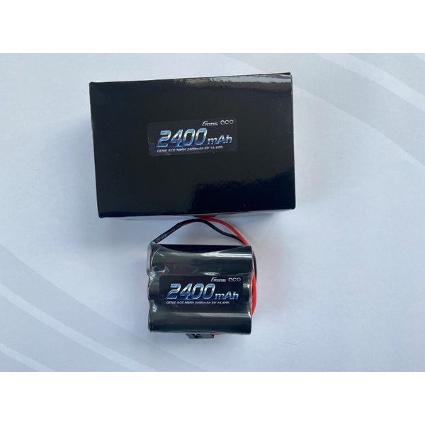 6V 2400mAh AA NiMh RX Hump Pack, SPK/JR Plug, GensAce