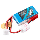 300mAh 2S 7.4V 45C LiPo Battery, JST Plug, Gens Ace