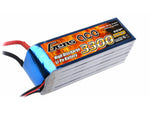 3300mAh 6S 22.2V 45C LiPo, EC5 Plug, Gens Ace