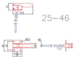 25 - 46 Tricycle Electric Retracts, E-flite