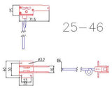 25 - 46 Tricycle Electric Retracts, E-flite