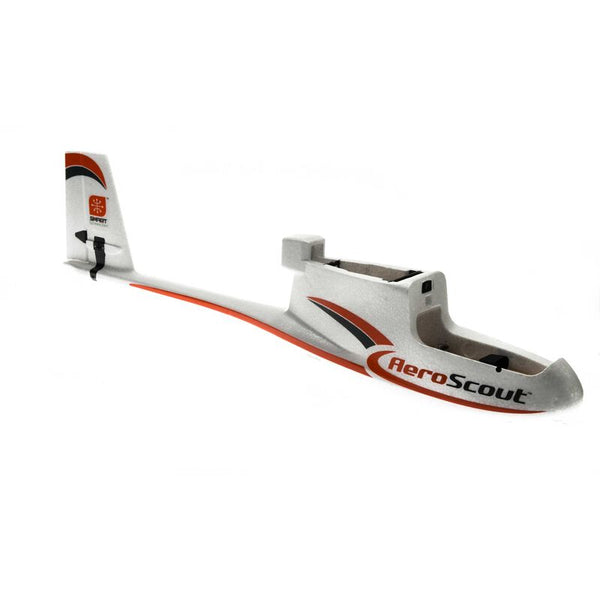 Fuselage with Elevator/Rudder Servos: AeroScout, Hobbyzone