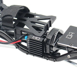 9-Fin 030 Motor Heatsink, Black: SCX24, HOT Racing