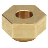 Brass Stock Wheels Hub, 7mm Hex: SCX24, HOT Racing