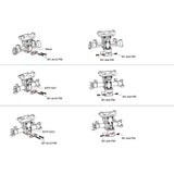 Stainless Steel Front or Rear Axle Skid Plate: SCX24, HOT Racing