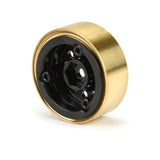 Rock Shooter Brass F/R 1.0" 7mm 1/24 Crawler Wheels (2) Black: SCX24, Pro-Line Racing