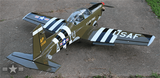 T-6A Texan II 1.6m, Military Colors, No Retracts, ARF Kit, Seagull Models