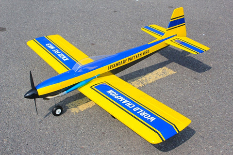 Pattern Kwik Fly Mk III, 63" ARF .46-55, Yellow/Blue ARF Kit, Seagull