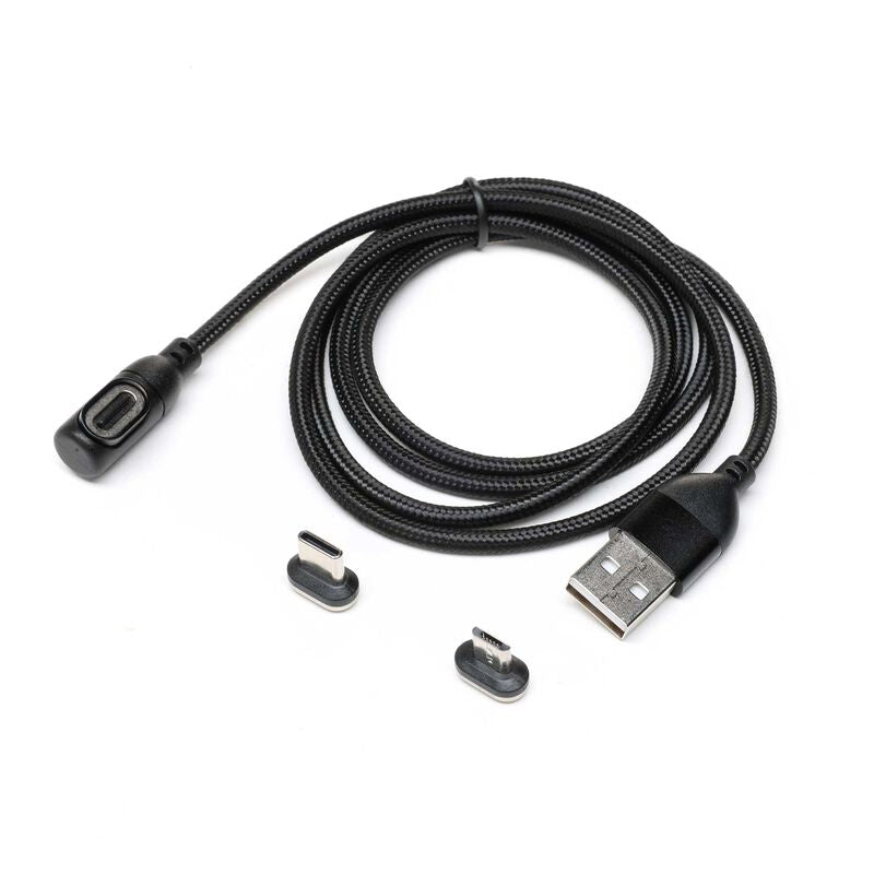 Transmitter Charge / Data Cable, USB to Magnet USB C & Micro USB, Spektrum