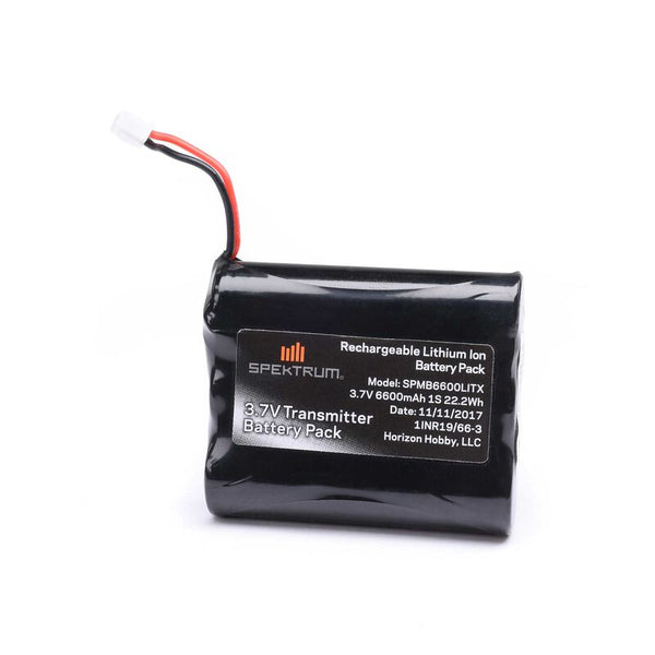 3.7V 6600mAh 1S Li-Ion Transmitter Battery, NX6, 8, 10 & iX12,  Spektrum