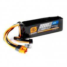 2200mAh 3S 9.9V Smart Li-Fe ECU Battery IC3+RX Plug, Spektrum