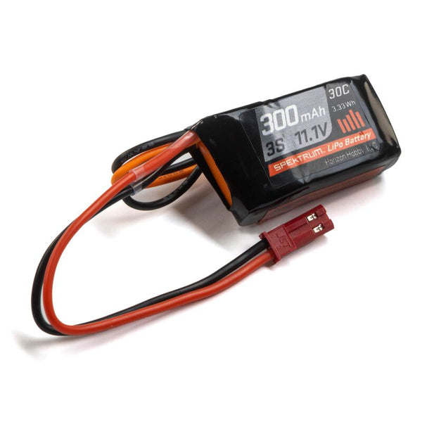 300mAh 3S 11.1V 30C LiPo Battery, JST & Balance, Spektrum
