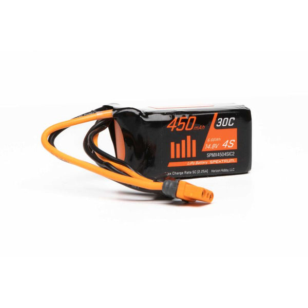 450mAh 4S 14.8V 30C LiPo, IC2 Plug, Spektrum