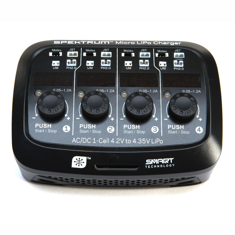 S44 Micro 4-port AC/DC 1S LiPo Smart Charger