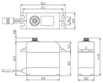 25kg @ 7.4V STD Size Waterproof Servo, Savox SW-0231MG PLUS
