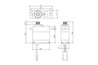6.0kg @ 6V Micro Waterproof Digital Servo, Savox SW-0267MG