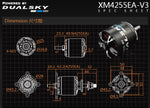 X-Motor XM4255EA-10 V3 Brushless Outrunner Motor Set, 5-6 Cell, 620Kv, Dual Sky