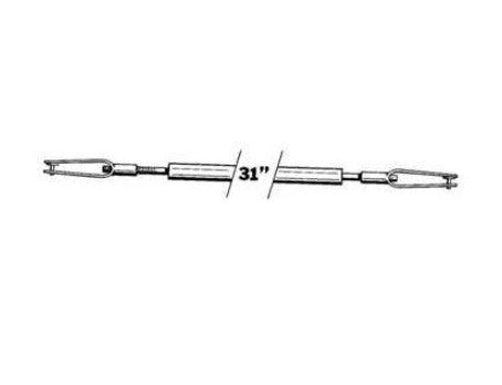 Mini NY Steel  Pushrod Assembly 20" Long, 2 per pack, Du-Bro