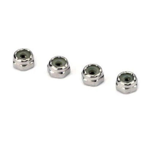 6-32 Stainless Steel Nylon Inserts Lock Nut, 4pkg, Du-Bro