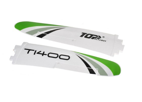 Wing with Servo Pushrods: T1400, TopRC Hobby