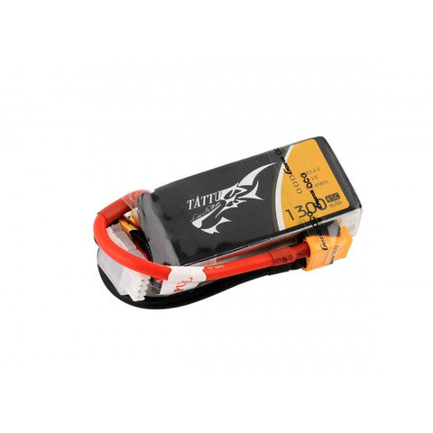 1300mAh 3S 11.1V 45C LiPo, XT60 Plug, Gens Ace Tattu