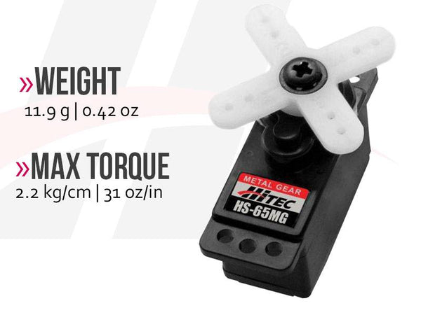 HS-65MG Mighty Metal Gear Feather Servo, Hitec