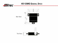 HS-125MG Slim Metal Gear Wing Servo, Hitec