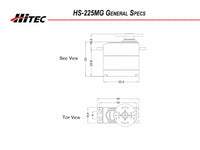 HS-225MG Metal Gear Mighty Mini Servo, Hitec