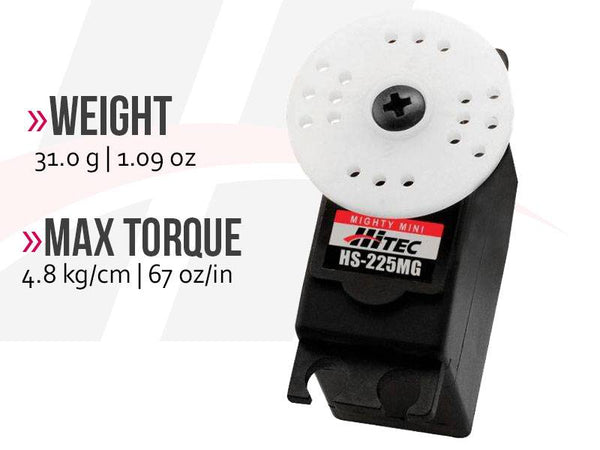 HS-225MG Metal Gear Mighty Mini Servo, Hitec