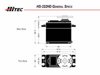 HS-322HD Standard Heavy Duty Servo, Hitec
