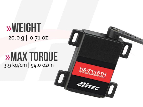 HS-7115TH High Voltage, Titanium Gear, Slim Wing Ultra Premium Servo