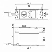 4.1kg @ 6V Digital STD Servo, Savox SG-0351 PLUS