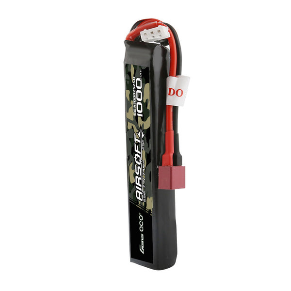 1000mAh 2S 7.4V 25C Airsoft Gun LiPo Battery, Gens Ace