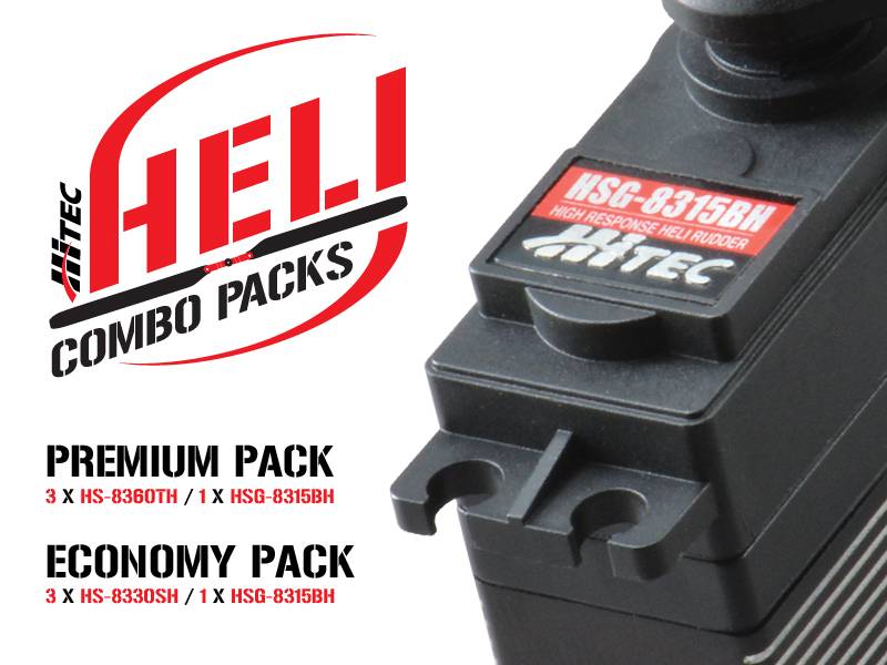 Heli Combo Pack, Economy Pack, Hitec