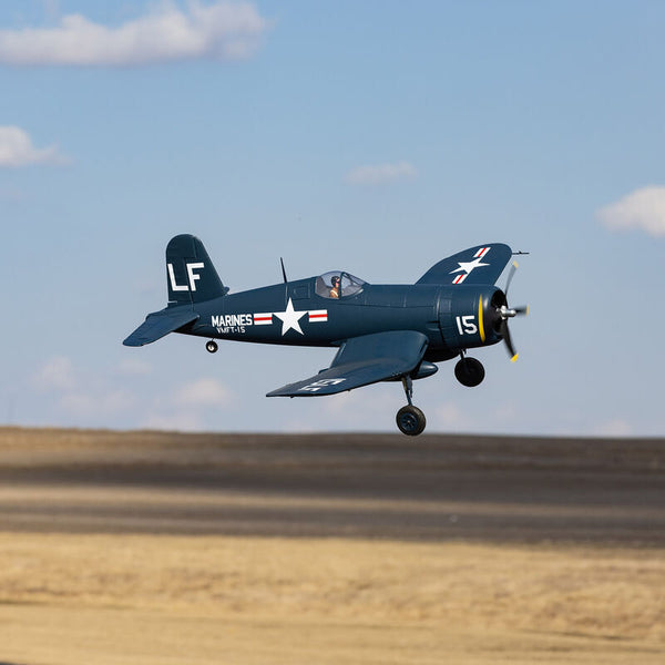 F4U-4 Corsair 1.2m BNF Basic with AS3X and SAFE Select, E-flite