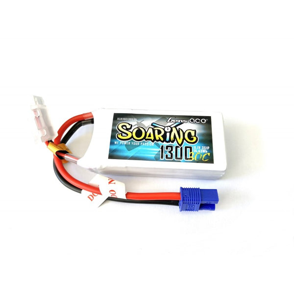 1300mAh 3S 11.1V 30C LiPo, EC3 Plug, Gens Ace