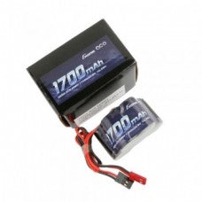 6.0V 1700mAh 2/3A NiMh RX Hump Pack, Dual JR-JST Plug, Gens Ace