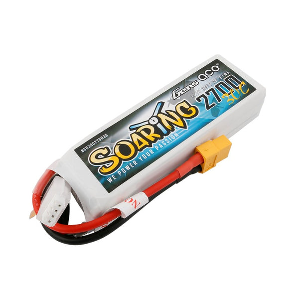 2700mAh 3S 11.1V 30C LiPo, XT60 Plug, Gens Ace