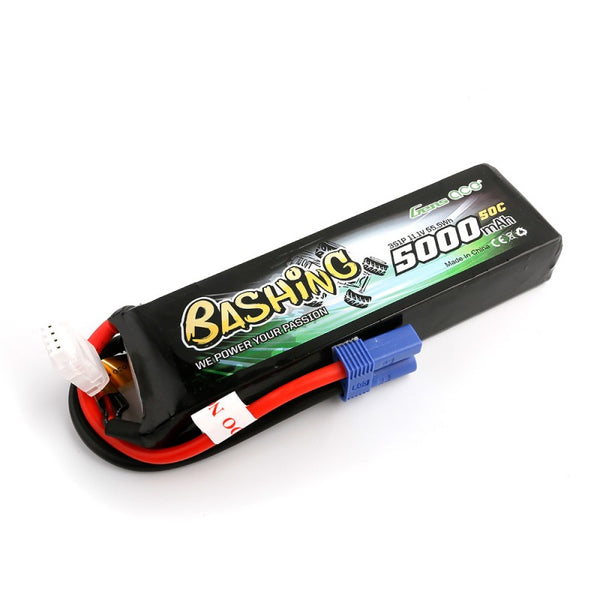 5000mah 3S 11.1V 60C Bashing LiPo, EC5 Plug, Gens Ace