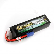 5000mAh 4S 14.8V 60C HC Bashing LiPo, EC5 Plug, Gens Ace