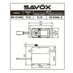 SW-1210SG Savox STD size Waterproof