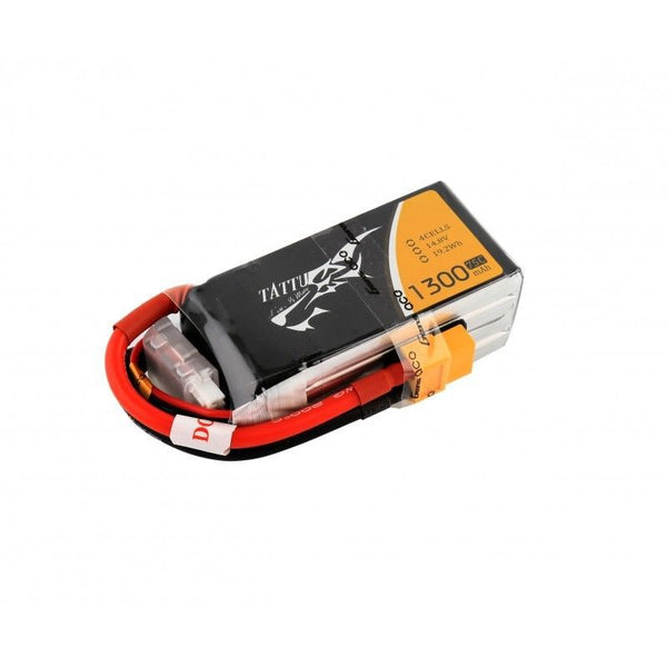 1300mAh 3S 11.1V 75C LiPo, EC3 Plug, Gens Ace Tattu