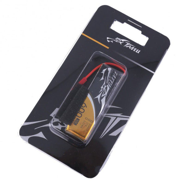 600mAh 1S 3.7V 30C LiPo Battery JST Plug, Gens Ace Tattu