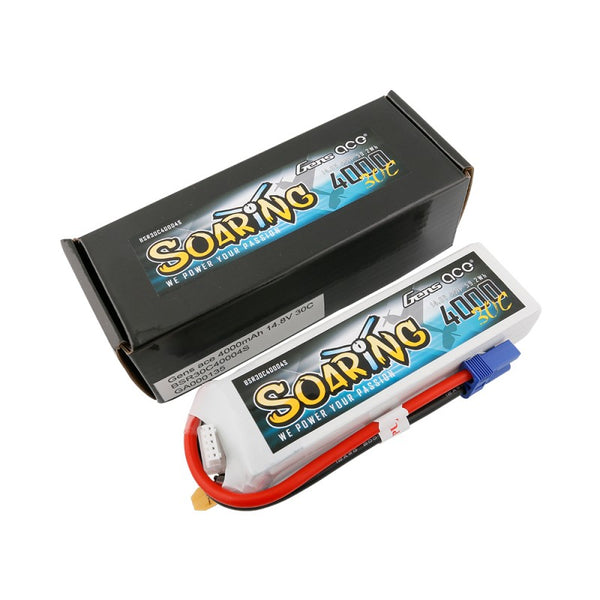 4000mah 4S 14.8V 30C LiPo, EC5 Plug, Gens Ace